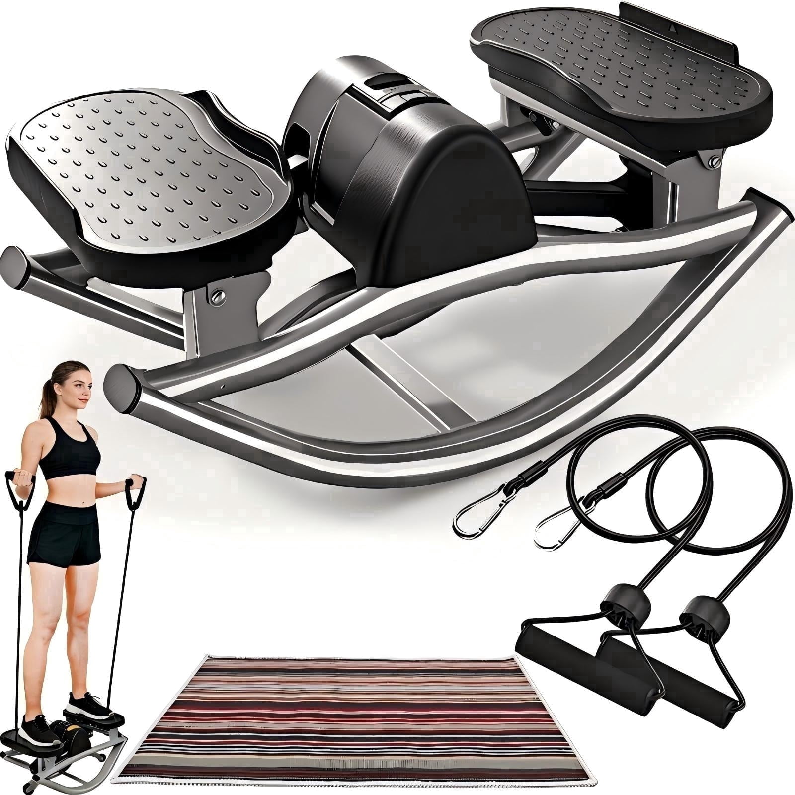 Flybrother Rocking Stepper for Exercise at Home Portable Rock Stepper ...