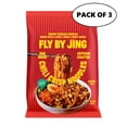 thumbnail image 1 of FLYBYJING Chili Crisp Noodles  (Pack of 3) - Sun-Dried, Wavy Asian Instant Noodles Tossed in Sichuan Chili Crisp Sauce - Ready in 6 Minutes - Vegan, High Protein, No MSG, 4.02 oz each, 1 of 6