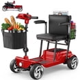 thumbnail image 1 of FLYCITY Lightweight Mobility Scooter for Seniors, Foldable Portable Motorized Scooters with Removable Lithium Battery for 20 Miles Travel, 330lb Capacity, Red, 1 of 11
