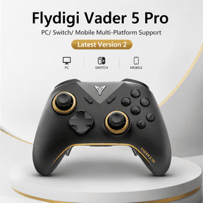 FLYDIGI Vader 5 Pro PC Controller, FORCEFLEX Joysticks, 3ms Ultra-Low Latency, FORCESWITCH Triggers, 8 Extra Buttons, Triggers & Grips Vibration, 1000mAh Battery, PC/NS/Android/TV