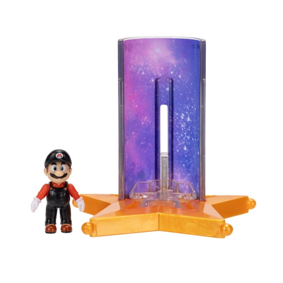 The Super Mario Galaxy Movie 1.5 inch Action Figure with Star Launcher Accessory - Flying Mario