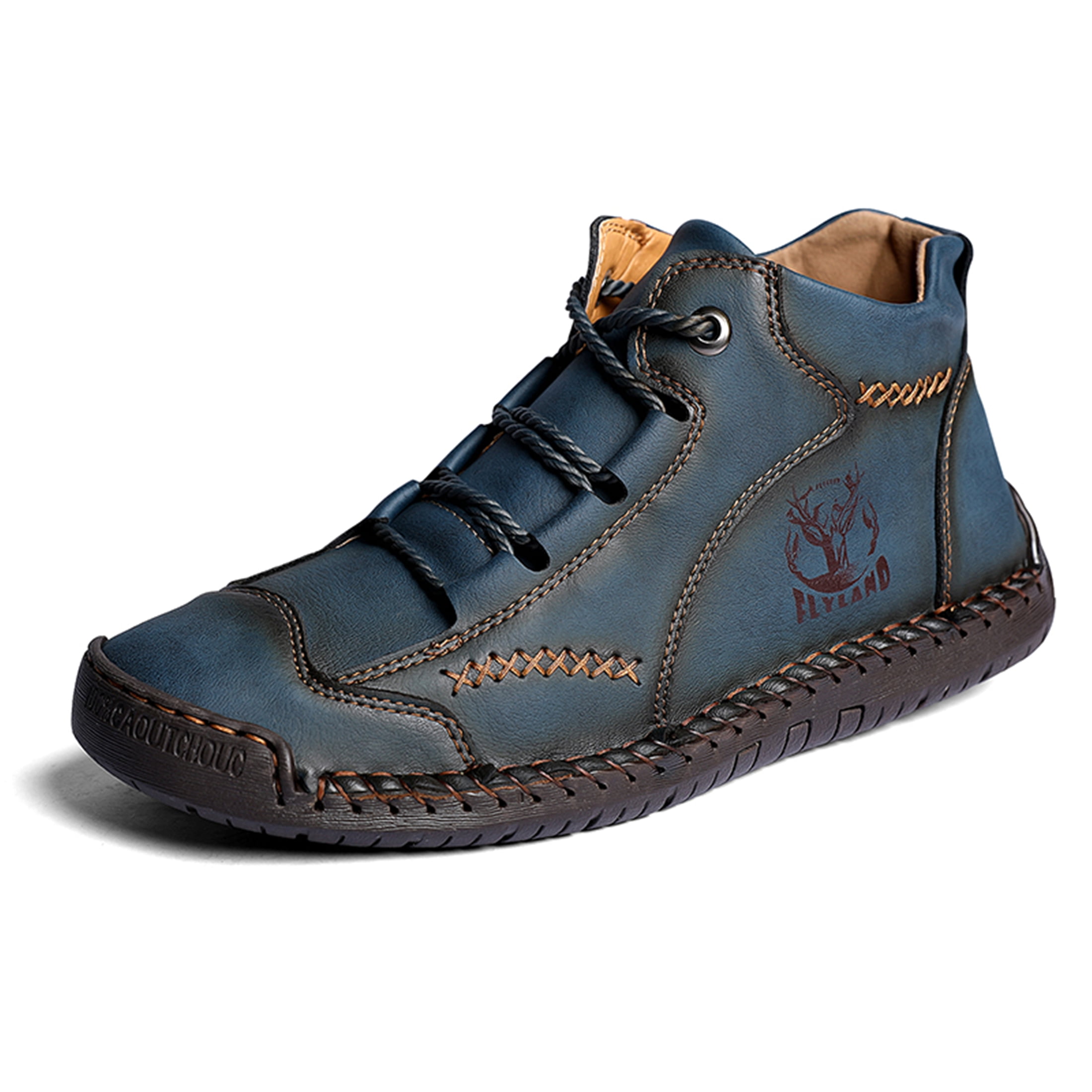 Botas Casuales Para Hombre Estilo 6700Ca7 Marca Castell Acabado Pull Up Color Vino