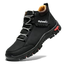 FLYLAND Men Hiking Shoes Waterproof Non-slip Sport Shoes Casual Leatehr Camping Shoes Outdoor Sneakers for Men US13