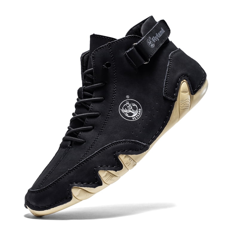 FLYLAND Leather Casual Handmade Lac-up Comfortable Walking Shoe Amazon.com | Men main image 4