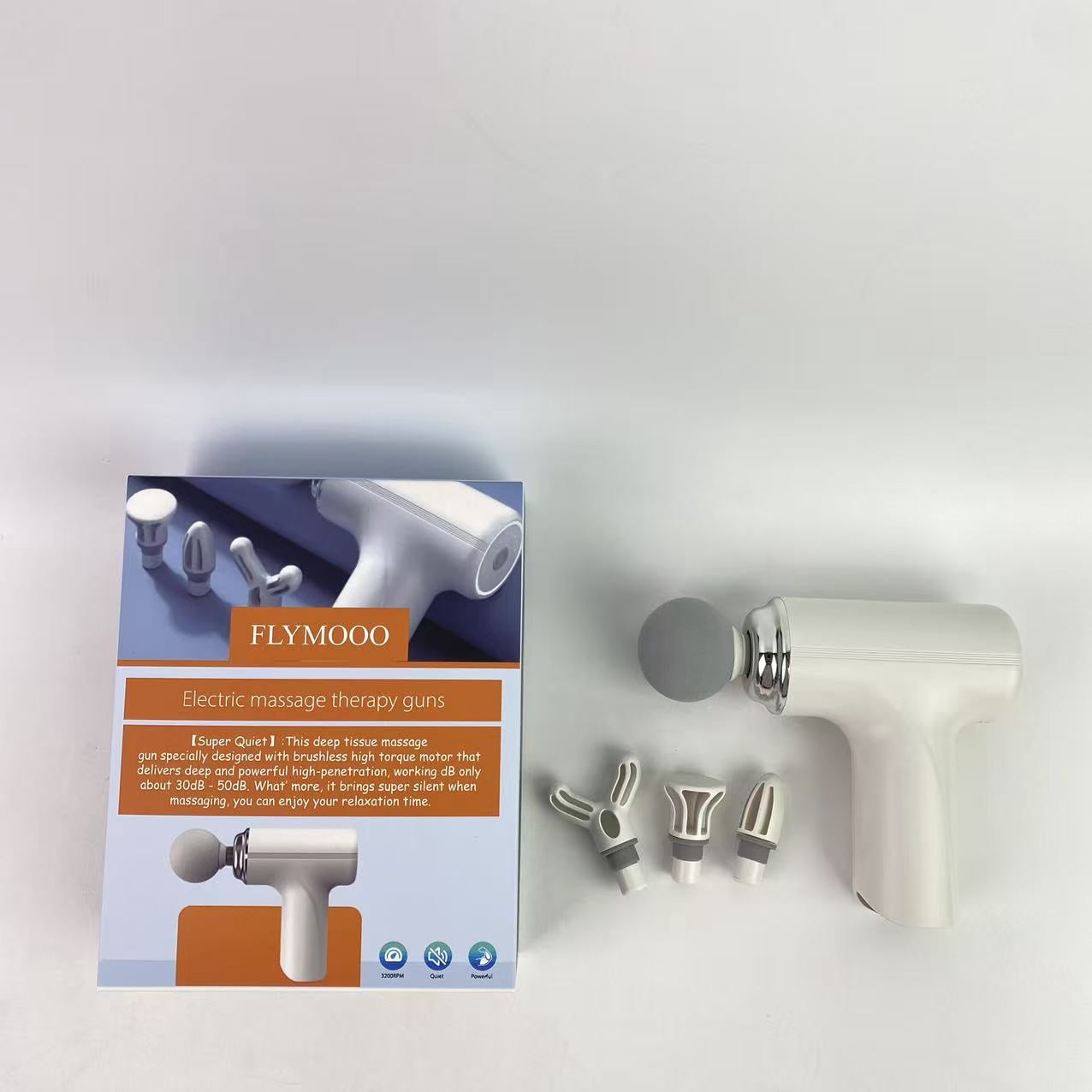 FLYMOOO Electric massage therapy guns, Deep Tissue Massager, Portable Muscle Massage Gun for Back Neck Muscle Relieve