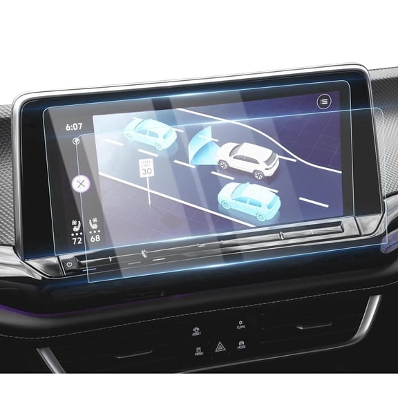 FLYMOTOR 2 Pack 12 Inch Screen Protector for 2024 2025 2026 Volkswagen Atlas Accessories Navigation Touchscreen Protector Film HD Clear Bubble Free
