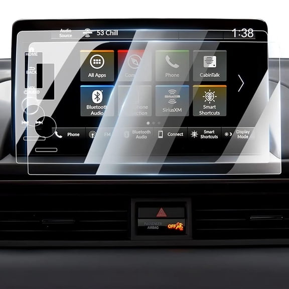 FLYMOTOR 9-Inch Screen Protector for Honda Pilot 2023 2024 2025 Accessories Navigation Nano Touchscreen Protector Film HD Clear Bubble Free(2 PCS)