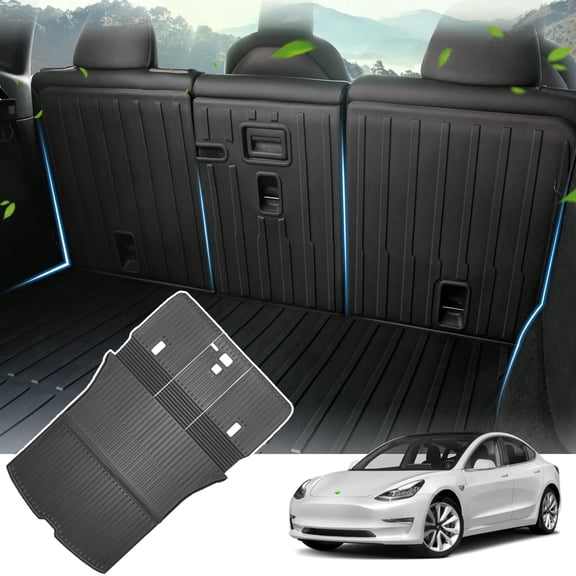 FLYMOTOR Cargo Liner Compatible with 2021-2024 Tesla Model Y Cargo Mat, All Weather Protection Trunk Liner Rear Trunk Mat