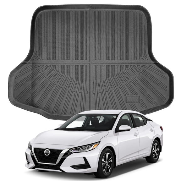 FLYMOTOR Custom for 2020-2025 Nissan Sentra Cargo Mats Trunk Liner All Weather TPE Protection Mat Accessories