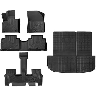 FLYMOTOR Floor Mats Fit for Hyundai Palisade 2020-2024 All Weather Trunk Mat with Back Seat Protector, TPE Floor Liner Cargo Mat, Full Set Car Mats High Edges