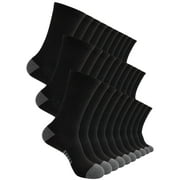 FLYRUN 15 Pairs Lightweight Crew Socks for Men, Breathable, Thin