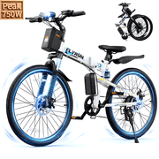 FLYRUN 26 Electric Bike for Adults,Folding Ebike with Peak 750W Motor,48V 374.4Wh Removable Battery,LCD Display,up to 20 mph,UL2849
