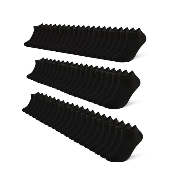 FLYRUN 30 Pairs Mens Socks Ankle Socks