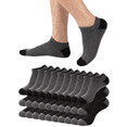 thumbnail image 1 of FLYRUN 30Pairs Mens No Show Socks Cushion Low Cut Breathable Socks for Men Value Packs, 1 of 10