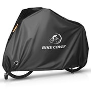 FLYRUN Waterproof Bike Cover for Bicycle,E-Bike & Motorcycle,Heavy Duty 300D Oxford Fabric,UV Protection,Anti-Theft Lock Hole,Windproof Buckles