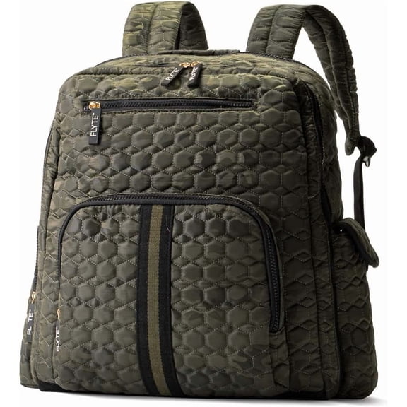 FLYTE Isabella Backpack | Gym & Travel Quilted Backpack |