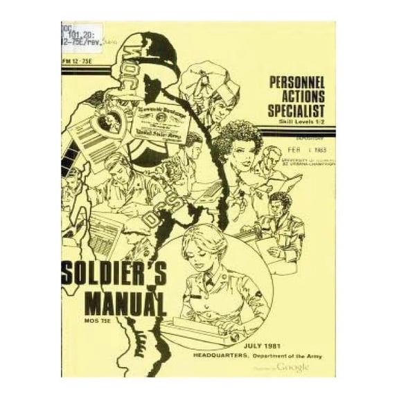 FM 12-75E Personnel Actions Specialist, by United States Department of the Army (Paperback)