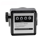 FM-120 4 Digital Gasoline Fuel Petrol Oil Flow Meter, 20-120L/Min For Fuel Oil Flow Sensor Counter Gasoline Meter Display ,Industrial Meter