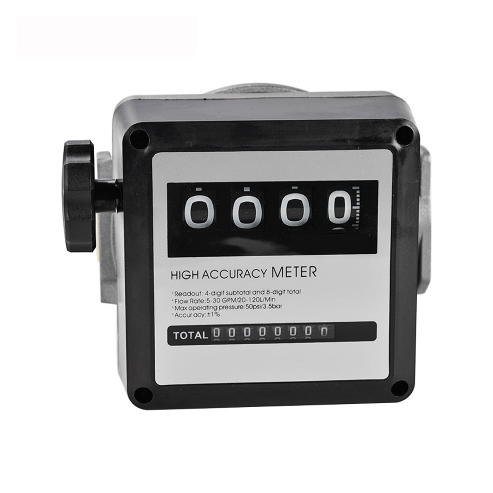 Turbine Flow Meter,15-120L/min 1inch NPT Mini Digital U00b11% Measuring