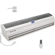 FM-1209T 1100 CFM Slim Indoor Air Curtain, CE Certified, 120V Unheated With Control And Magnetic Switch, Powerful, Quiet, Small Body, Light Weight