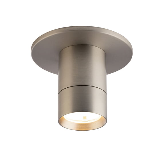 FM-240103-CS-BN WAC Limited Twist-N-Lite - 12W 1 LED Cylinder Flush Mount-3.5 Inch Tall and 2.38 Inch Wide-Brushed Nickel Finish