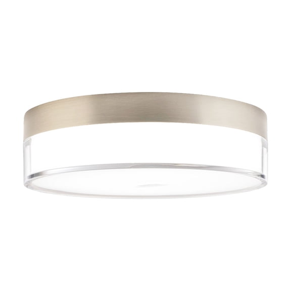 FM-240209-CS-BN WAC Limited Twist-N-Lite - 22W 1 LED Flush Mount-2.5 Inch Tall and 9 Inch Wide-Brushed Nickel Finish