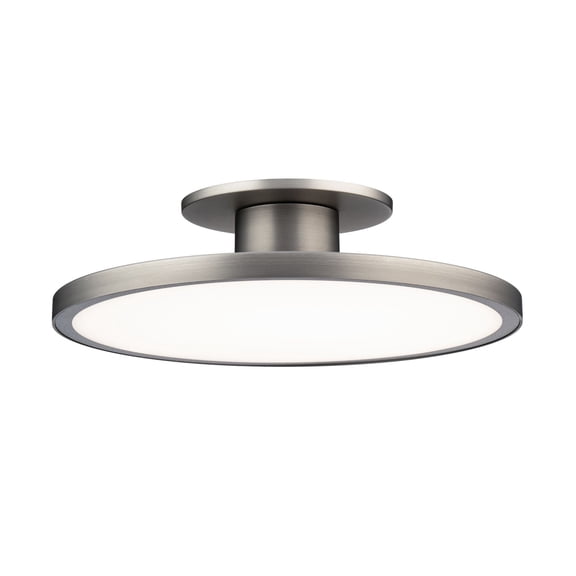 FM-250811-CS-BN WAC Limited Twist-N-Lite - 19W 1 LED Semi-Flush Mount-11 Inch Tall and 2.88 Inch Wide-Brushed Nickel Finish
