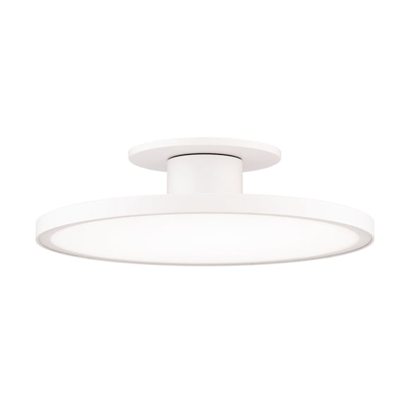 FM-250811-CS-WT WAC Limited Twist-N-Lite - 19W 1 LED Semi-Flush Mount-11 Inch Tall and 2.88 Inch Wide-White Finish
