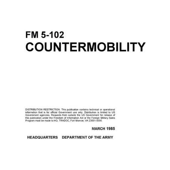 FM 5-102 Countermobility (Paperback)
