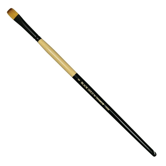 FM Brush Black Gold Long Handle Bristle Brush, Bright, 1