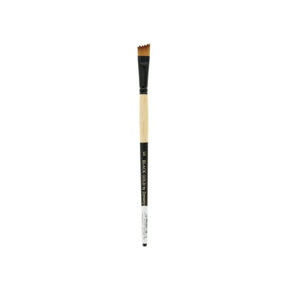 FM Brush Black Gold Short Handle Brush, Wave Angle, 1/2"
