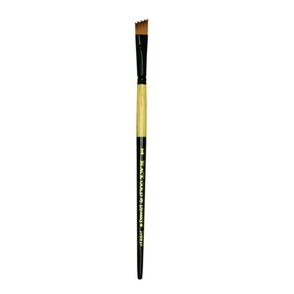 FM Brush Black Gold Short Handle Brush, Wave Angle, 3/8"