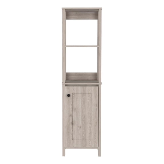 Arctic Linen Cabinet; With Four Shelves; Single Door Cabinet
