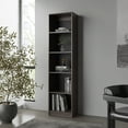 thumbnail image 1 of FM FURNITURE Beaver Balley Bookcase with Open Storage and 5 Shelves, Stained Walnut, 1 of 5