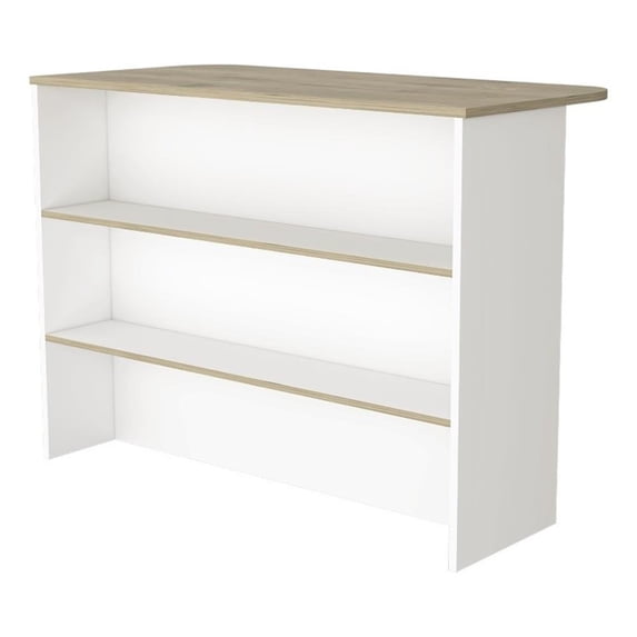FM FURNITURE Crete Kitchen Island Engineered Wood Multi-Color