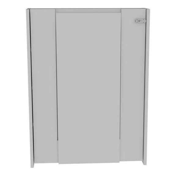 FM FURNITURE Dalton 31.49"H Engineered Wood Foldable Table Wall Mount in White