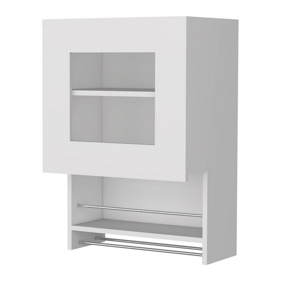 FM FURNITURE Florence Kitchen Wall Cabinet, Spice and Towel Rack