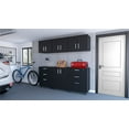 thumbnail image 1 of FM FURNITURE Keene 6 Piece Garage Set Black Engineered Wood, 1 of 5