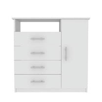 FM FURNITURE Carolina Four Drawer Dresser Single Door
