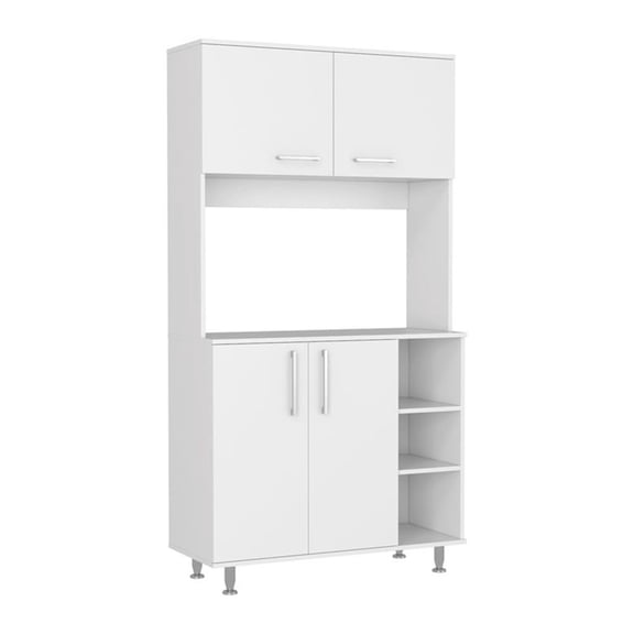 Colorado Pantry Cabinet; Three Open Shelves