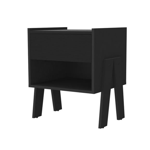 FM FURNITURE LLC Hyacinth Nightstand ,Black