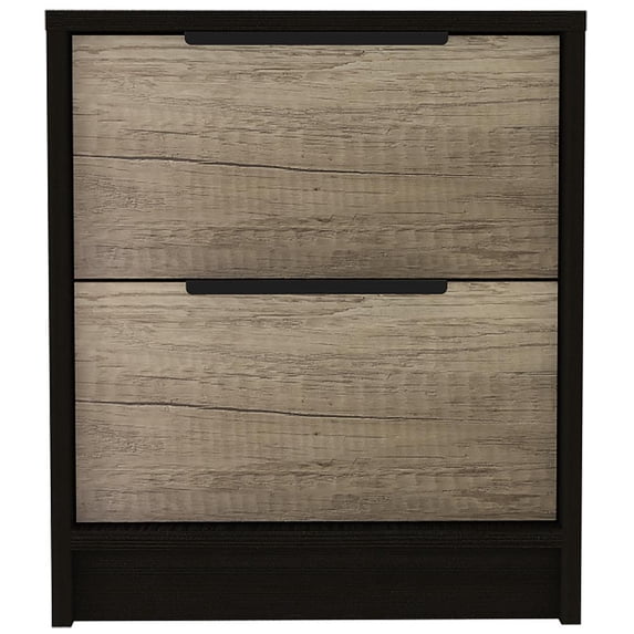 FM FURNITURE Washington Nightstand, Two Large Drawers
