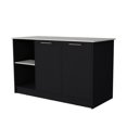 thumbnail image 1 of FM FURNITURE LLC Mercury Kitchen Island with spacious Countertop, Double Door Cabinets, 1 of 6