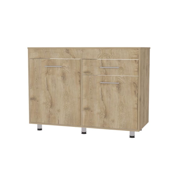 FM FURNITURE Saturn Utility Base Cabinet Engineered Wood Macadamia
