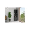 thumbnail image 1 of FM FURNITURE Seattle Bar Cabinet, Eight Bottle Cubbies, Two Large Open Shelves, 1 of 6