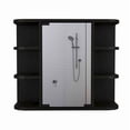 thumbnail image 1 of FM FURNITURE Valdez 24"H Engineered Wood Medicine Cabinet with Mirror in Black, 1 of 4