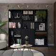 thumbnail image 1 of FM FURNITURE Oracle 3 Piece Living Room Set Black  Engineered Wood, 1 of 6