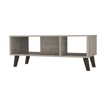 FM FURNITURE Oregon Coffee Table Light Gray Engineered Wood