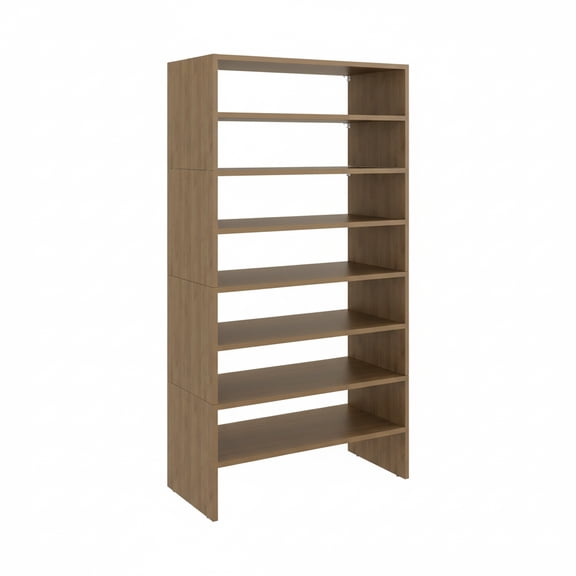 FM FURNITURE Orion Modern Shoe Rack, Natural Oak