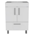 thumbnail image 1 of FM FURNITURE Otello Engineered Wood Single Bathroom Vanity in White, 1 of 7